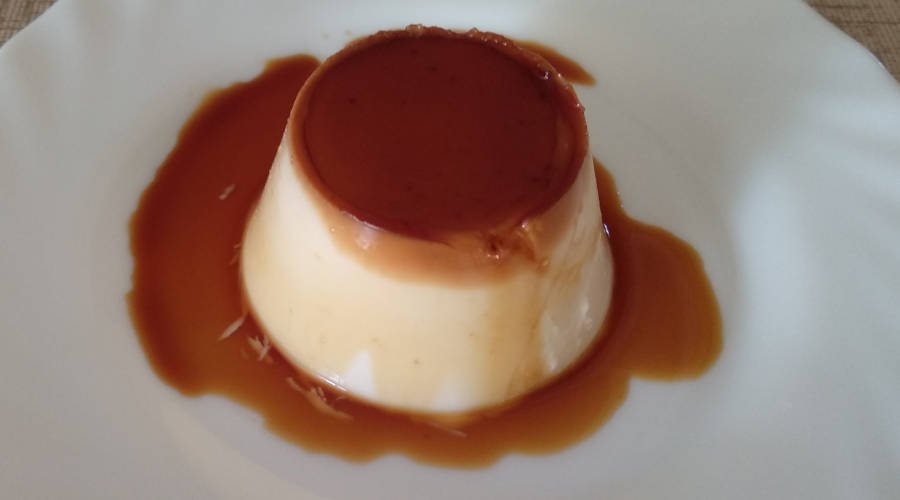 Flan queso sin horno