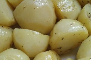 Patatas asadas al microondas