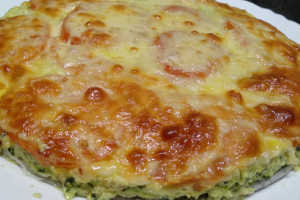 Pizza base calabacin