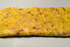 Tortilla champinones jamon