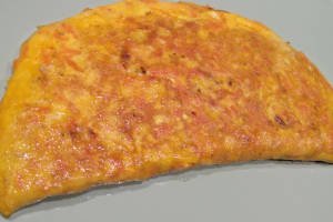 Tortilla de zanahoria y queso