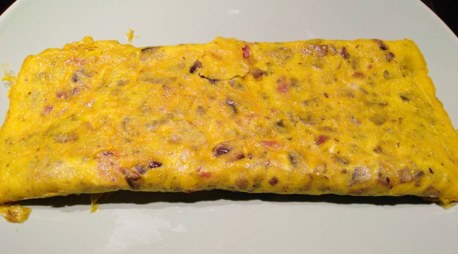 Tortilla champinones jamon